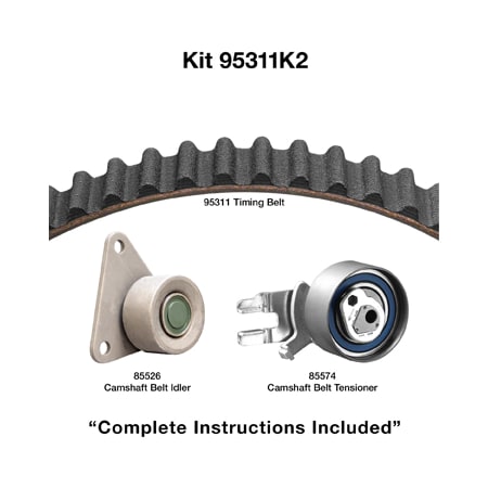 Dayco 03-09 Volvo 2.4-2.5L Timing Belt, 95311K2 95311K2